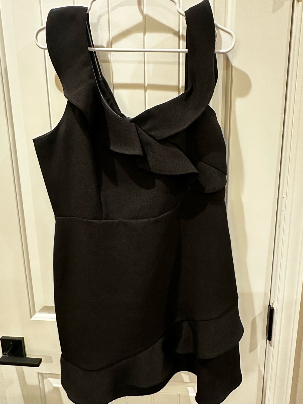 Express Black One-Shoulder Ruffle Dress - Picture 2 of 2
